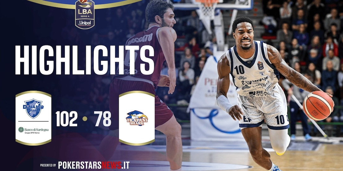 Banco di Sardegna Sassari - Trapani Shark  | PokerstarsNews Highlights Serie A Unipol 2025/2026