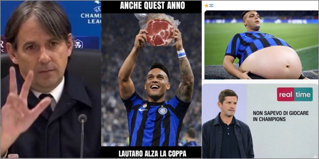 Da "Non sapevo di giocare in Champions" a "Lautaro alza la Coppa": Inter ko e social scatenati