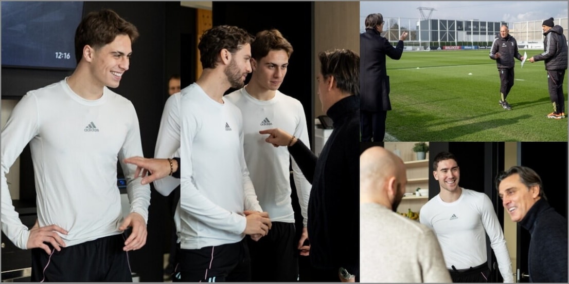 Carramba! Che sorpresa: alla Continassa c'è Montella. E Yildiz se la ride