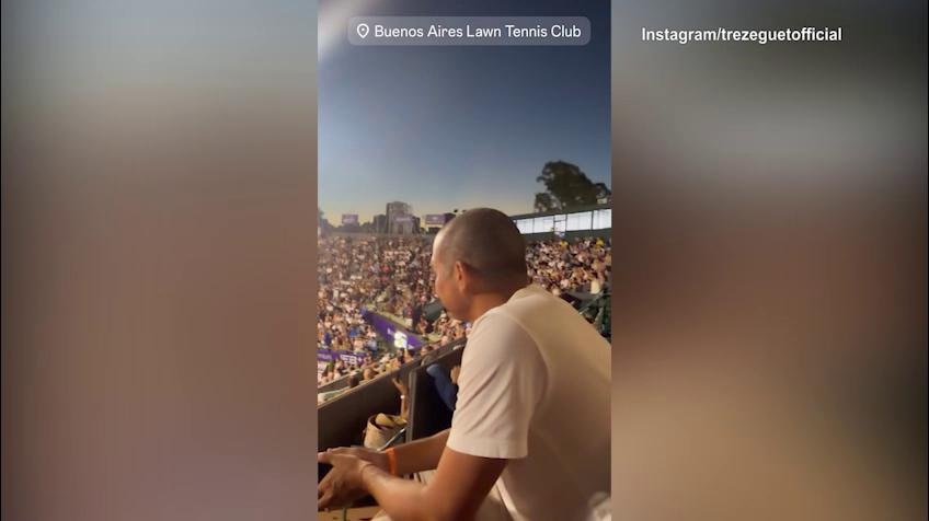 Tennis, Trezeguet sugli spalti a vedere Berrettini contro Coria