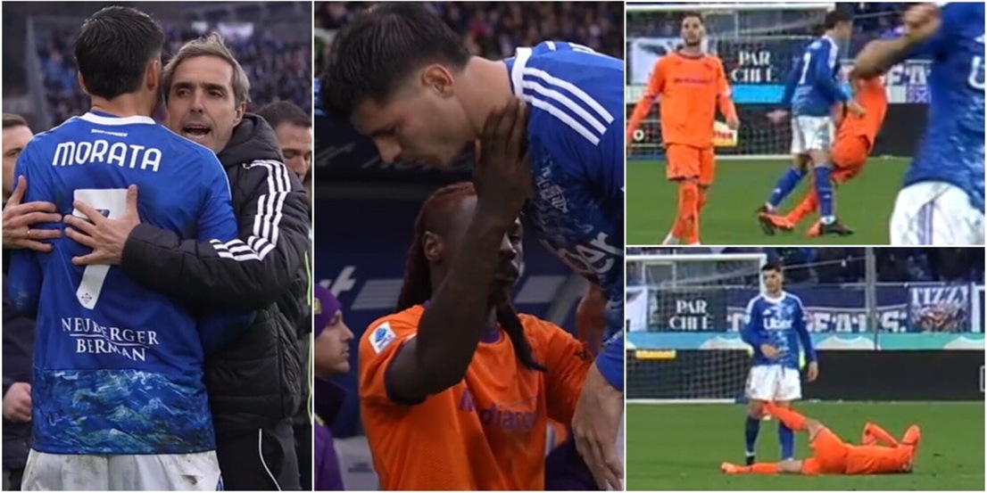 Morata da incubo, interviene anche Kean: colpo a palla lontana e rosso