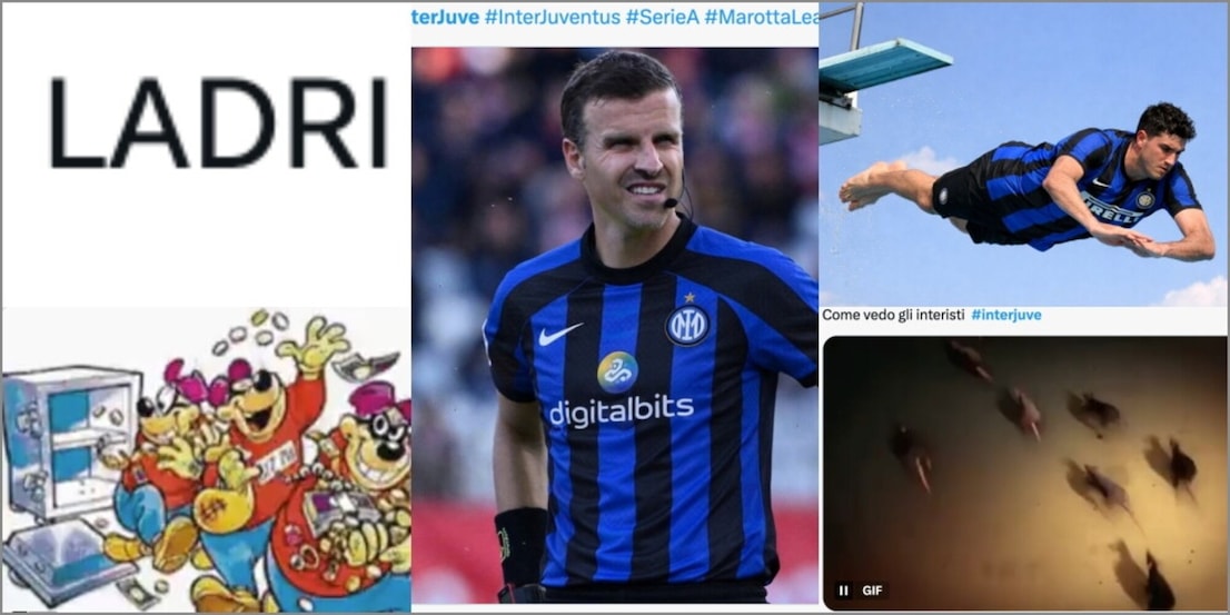 "Ladri, Bastoni pagliaccio e arbitro incommentabile: la Marotta League". Furia dei tifosi Juve sui social