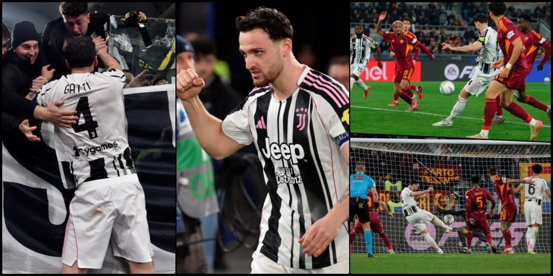 Gatti è la Juve: entra, fascia da capitano, gol decisivo e corsa a esultare con i tifosi