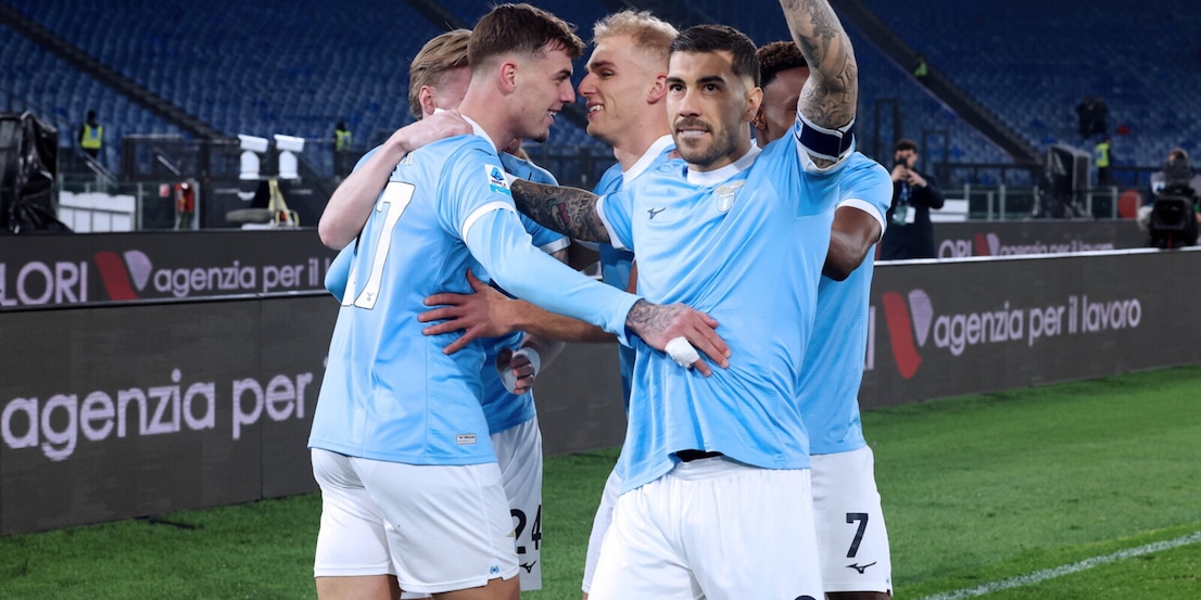 Marusic e la gioia al 92' nello stadio Olimpico vuoto: Lazio-Sassuolo per immagini