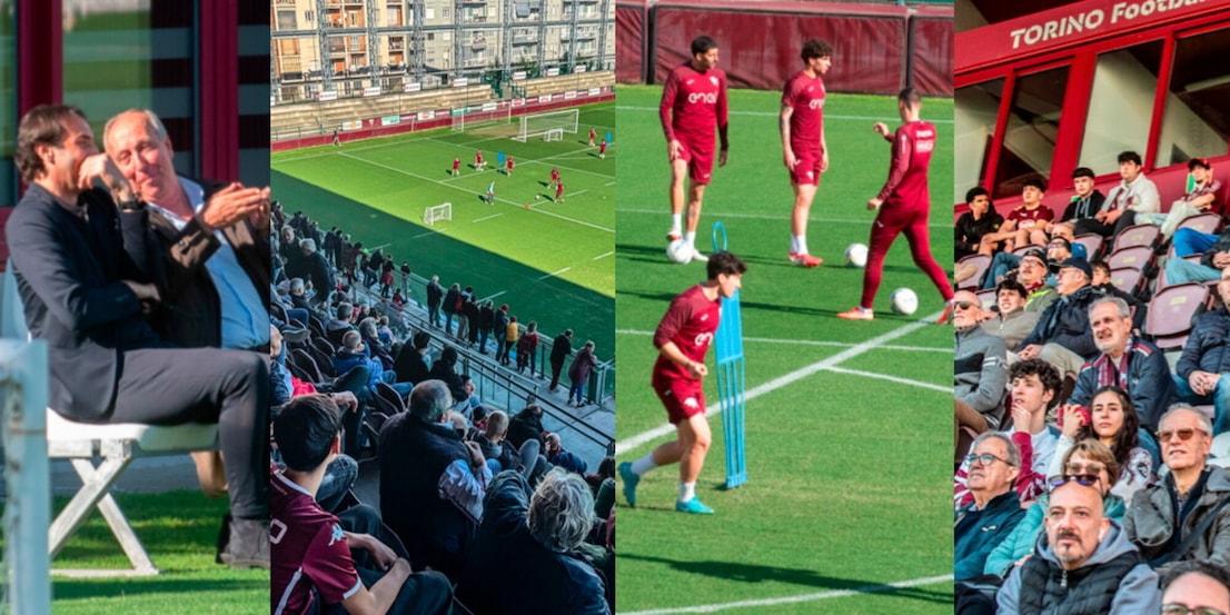 L'abbraccio dei tifosi al Toro e Ventura sorride con Moretti: le immagini dell'allenamento al Filadelfia