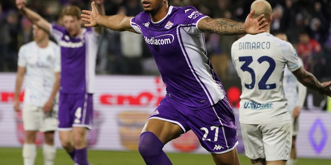 Lampo Pio Esposito, tap-in di Ndour: al Franchi è pari tra Fiorentina e Inter