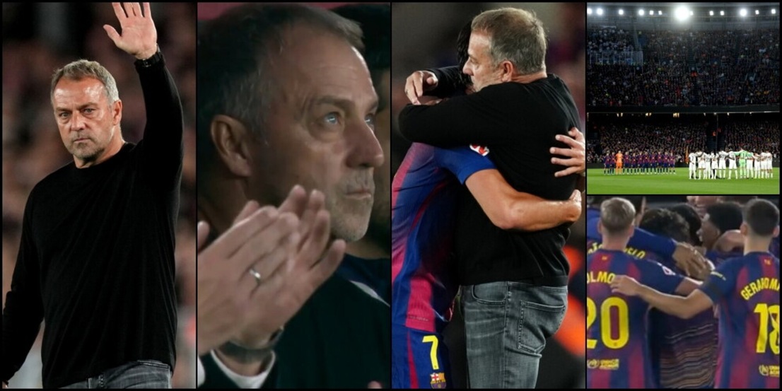 Il Barcellona campione... per Flick: lacrime trattenute ed emozione dopo il tremendo lutto