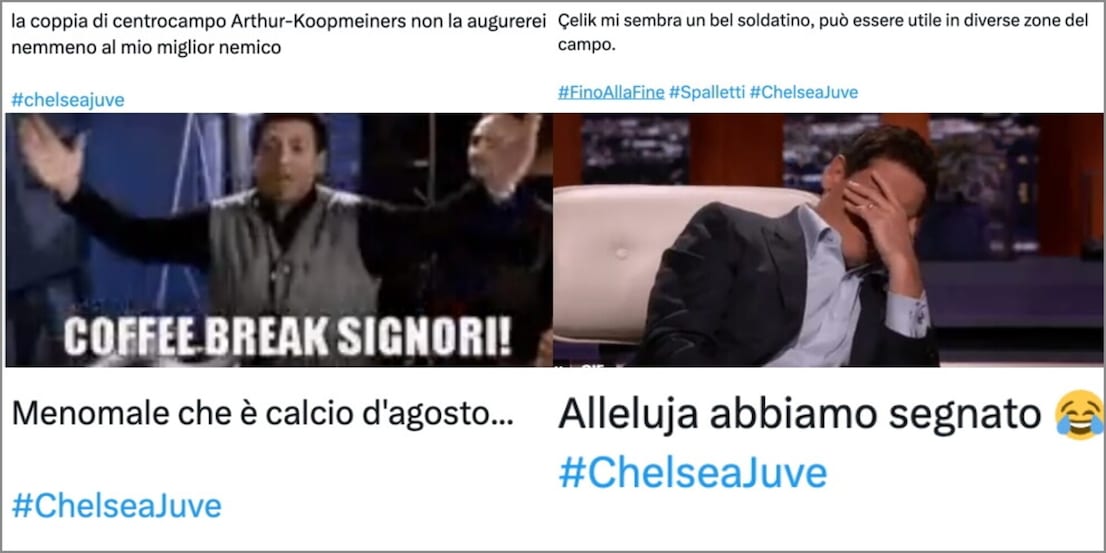 "David gioca a briscola. Menomale che è calcio d'agosto": le reazioni dei tifosi Juve sui social