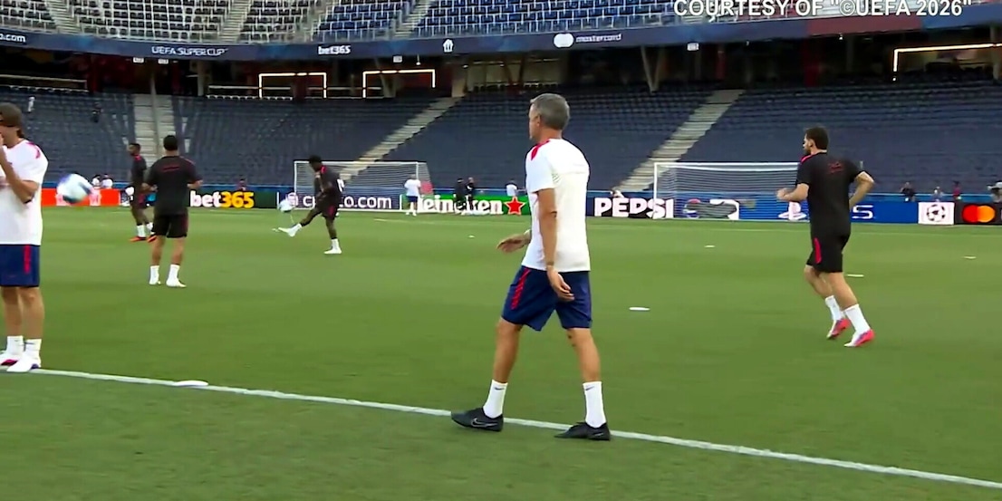 Luis Enrique, pallonata al vice Rafel Pol