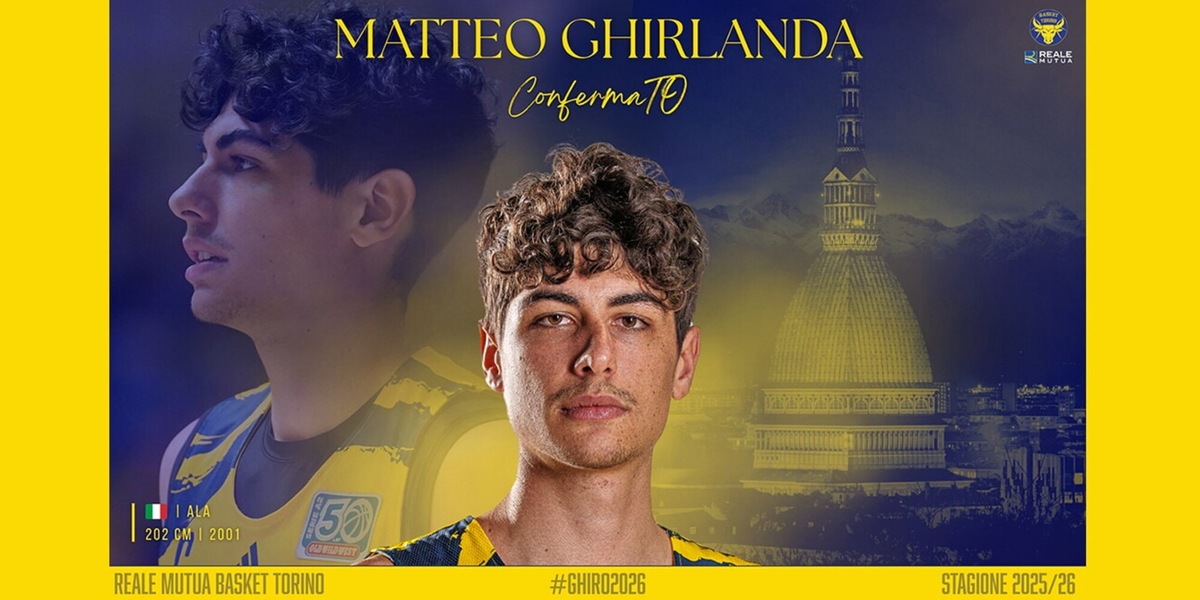 Basket Torino e Matteo Ghirlanda ancora insieme nella prossima stagione