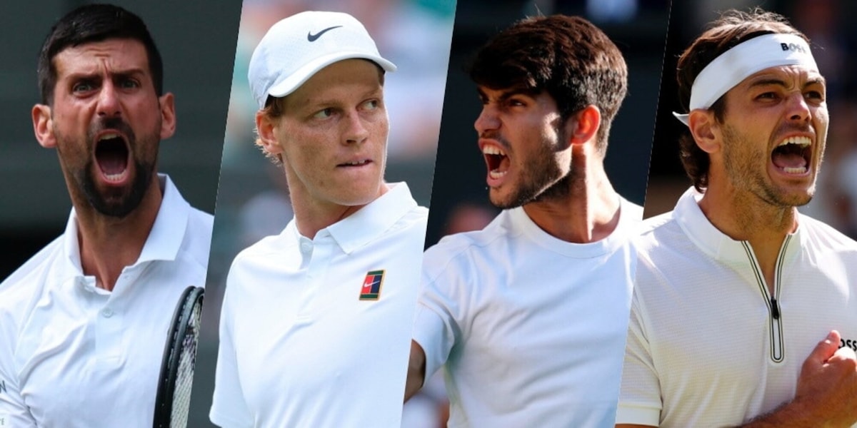 Sinner allunga su Alcaraz, Djokovic non molla, Fritz numero 4: la classifica Atp live