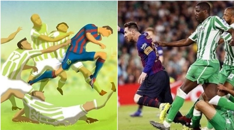 Quel genio di Messi: rende vero un quadro di sei anni prima!