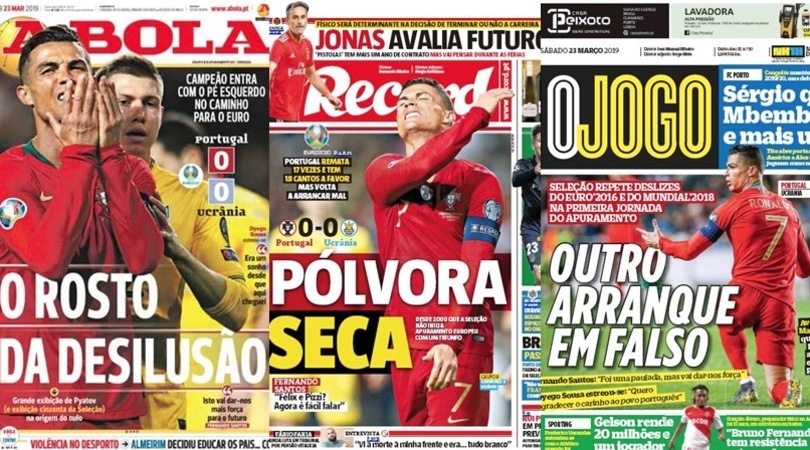 Ronaldo non basta al Portogallo: le delusione sui giornali portoghesi