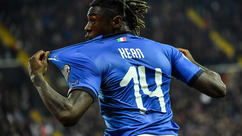 Italia, Kean: «Il gol è un motivo in più per lavorare. Imparo da CR7»