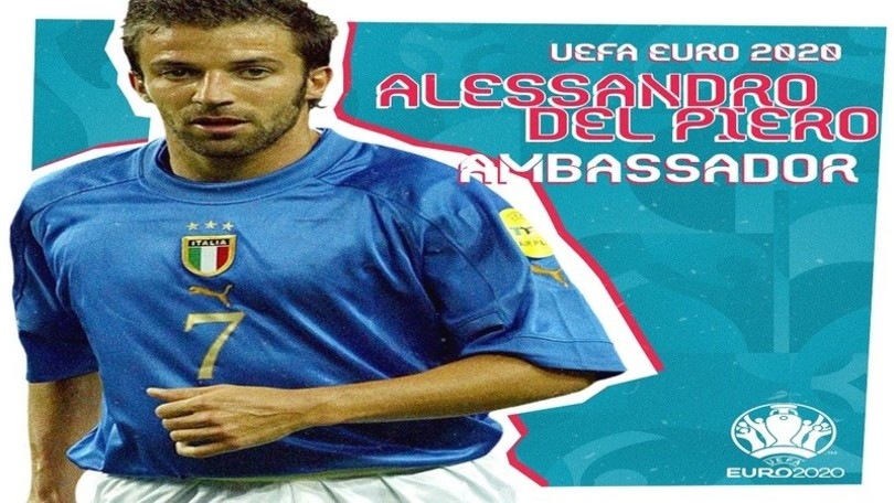 Del Piero ambasciatore di Euro2020: «Sono contentissimo»