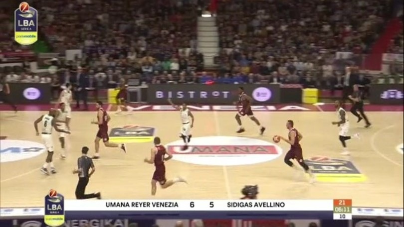 Umana Reyer Venezia-Sidigas Avellino 76-65