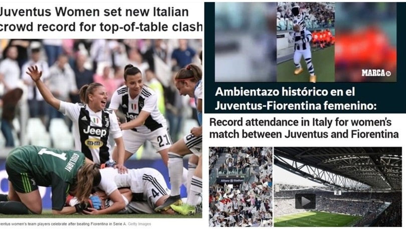 Juventus Women da record: ne parla tutto il mondo