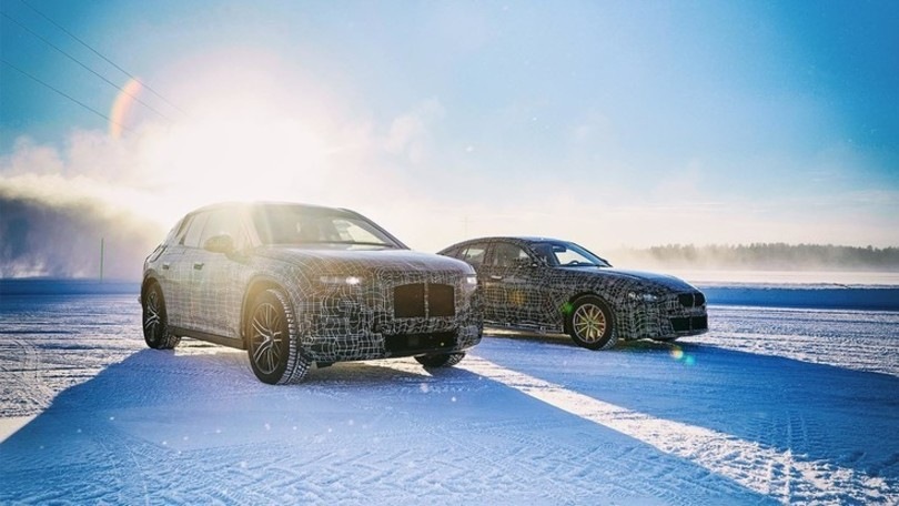 BMW iX3, i4 e iNext, test su neve e ghiaccio del Polo Nord