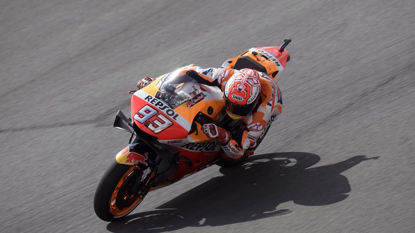 MotoGp, Argentina: Marquez davanti nelle terze libere, Rossi settimo