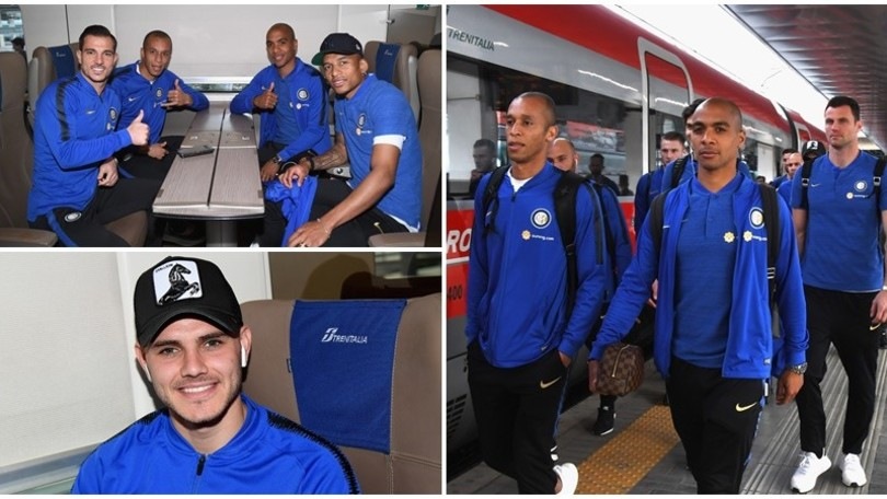 L'Inter sale sul treno per Genova: c'è anche Icardi