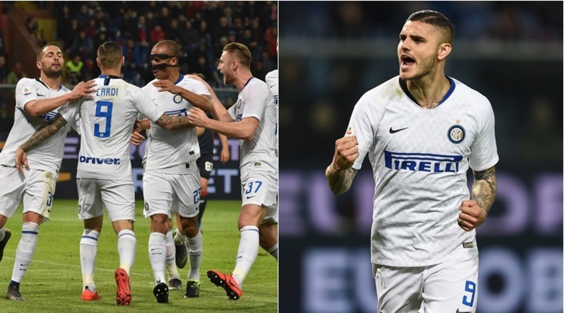 Genoa-Inter, Icardi ritorna e segna: l'abbraccio con i compagni