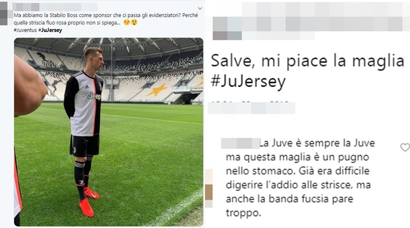 Juventus, la nuova maglia divide i tifosi