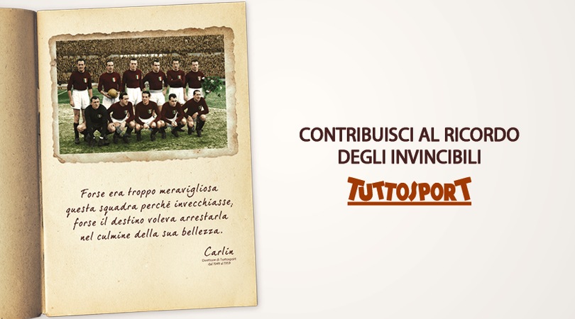 Grande Torino, contribuisci al ricordo degli Invincibili