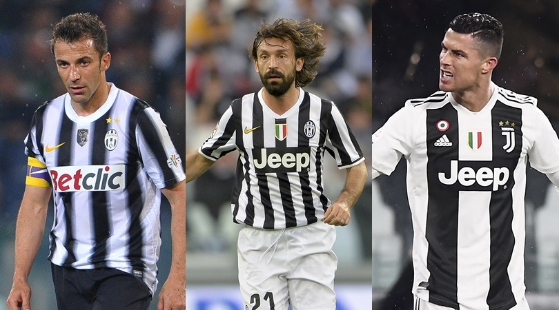 Juve, le maglie degli otto scudetti