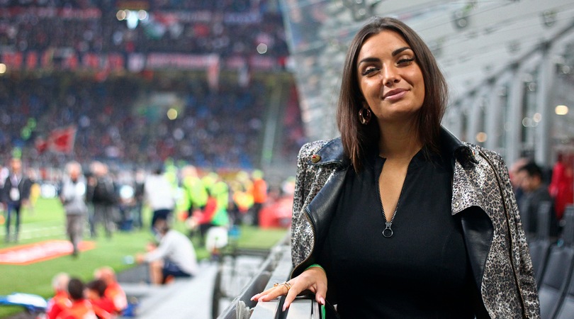 A San Siro c'è Elettra Lamborghini in tribuna