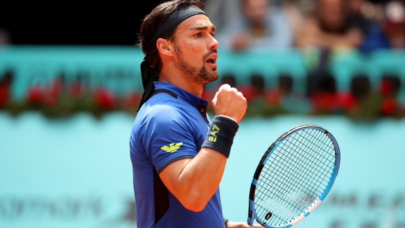 Tennis, esordio vincente per Fognini a Madrid