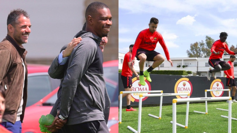 Roma, due ospiti speciali in visita a Trigoria