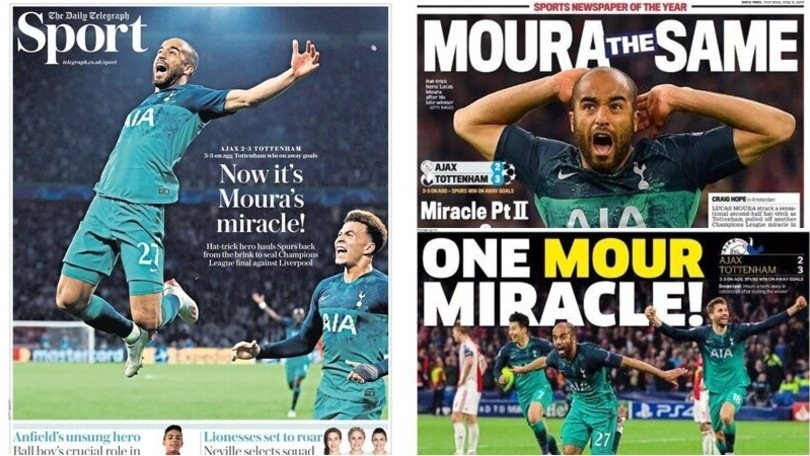 Champions League, i tabloid inglesi celebrano il miracolo di Lucas Moura
