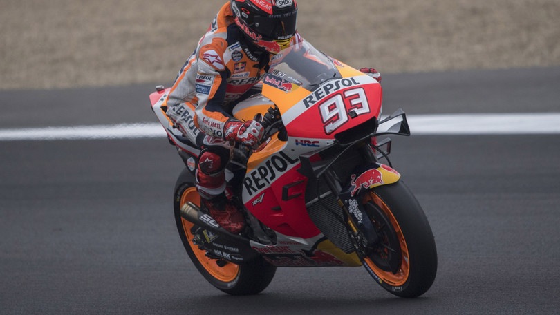 MotoGp Honda, Marquez: «A Le Mans bisogna fare i conti col clima»