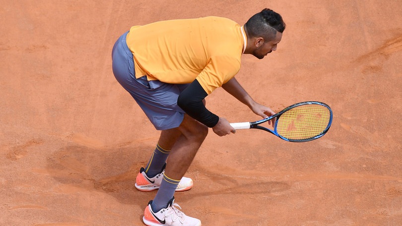 Internazionali, Kyrgios perde la testa e lancia una sedia in campo
