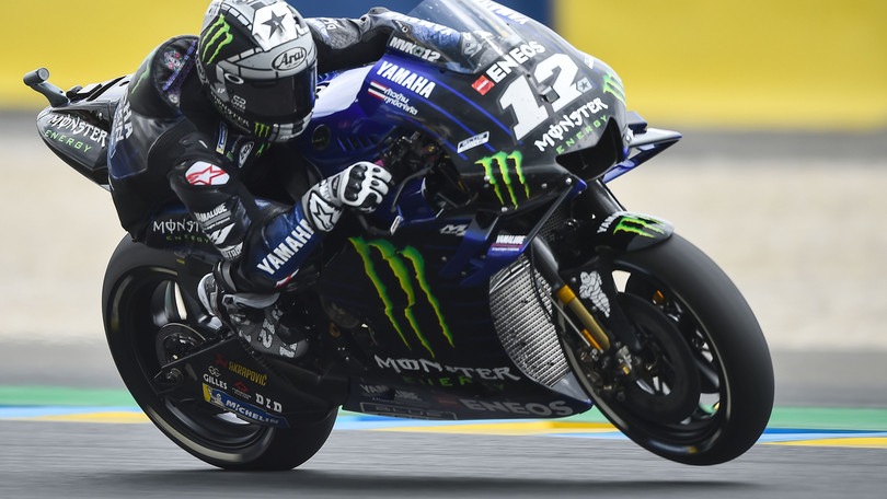 Le Mans, a Viñales le terze libere, Rossi farà la Q1 in MotoGp