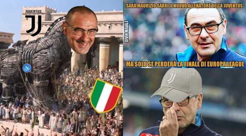 Juve-Sarri: i social la vedono così