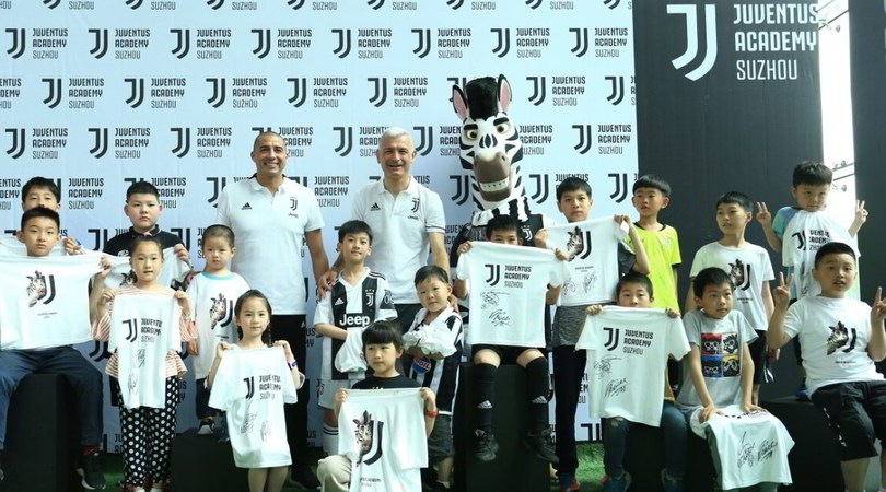 Juve, Trezeguet e Ravanelli inaugurano la 6ª Academy in Cina
