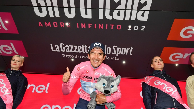 Carapaz sempre più leader del Giro d'Italia: il distacco con Nibali cresce