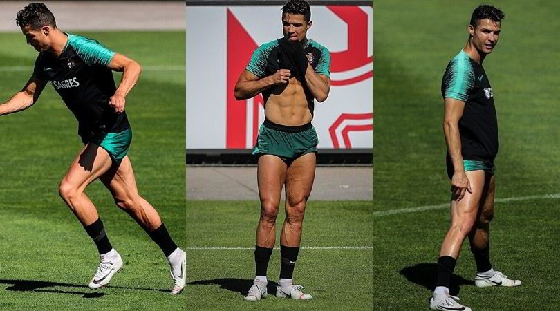 Ronaldo: che muscoli per il portoghese