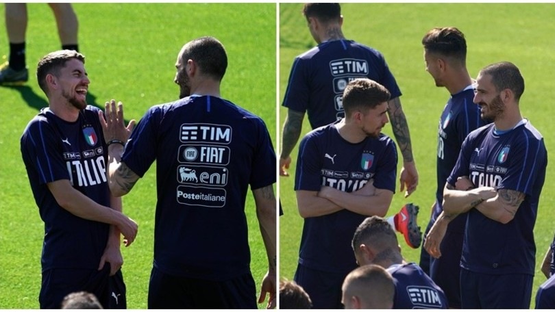 Bonucci fa lo show-man: Jorginho si sganascia