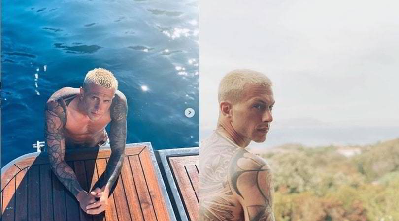 Bernardeschi in vacanza sfoggia il nuovo look