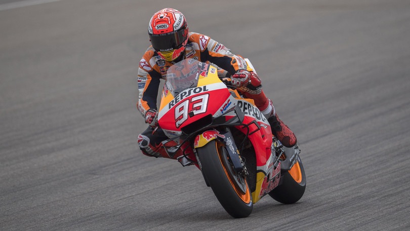 Sachsenring: Marquez davanti nelle terze libere, Rossi undicesimo