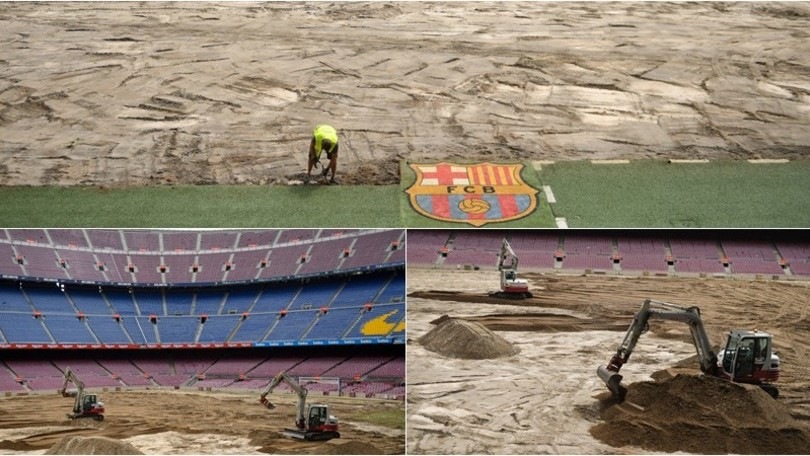 Il Camp Nou è un cantiere: lavori in corso a Barcellona