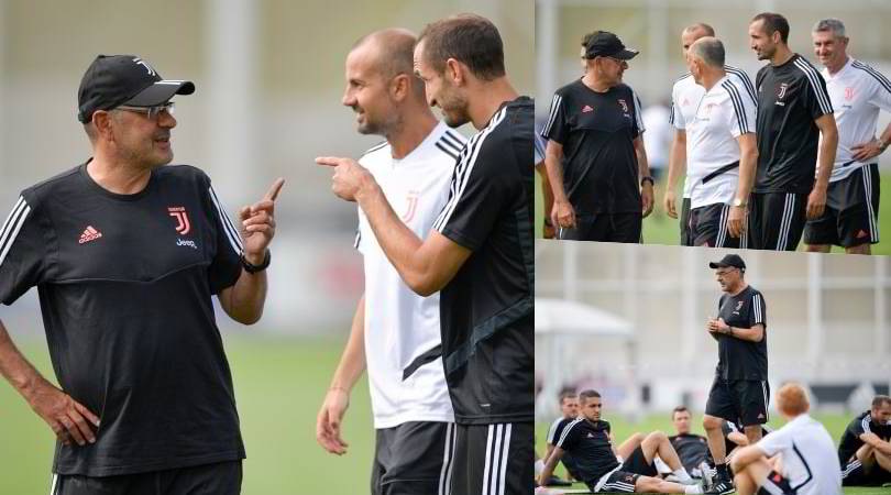 Juve, Sarri-Chiellini: è subito grande intesa tra l'allenatore e il capitano
