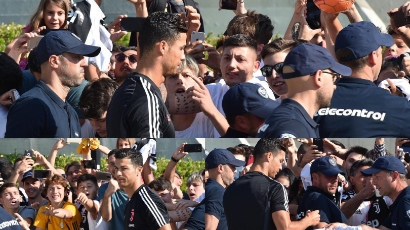 Juve, al J Medical arriva Cristiano Ronaldo e i tifosi lo accolgono con il coro: "Portaci la Champions"