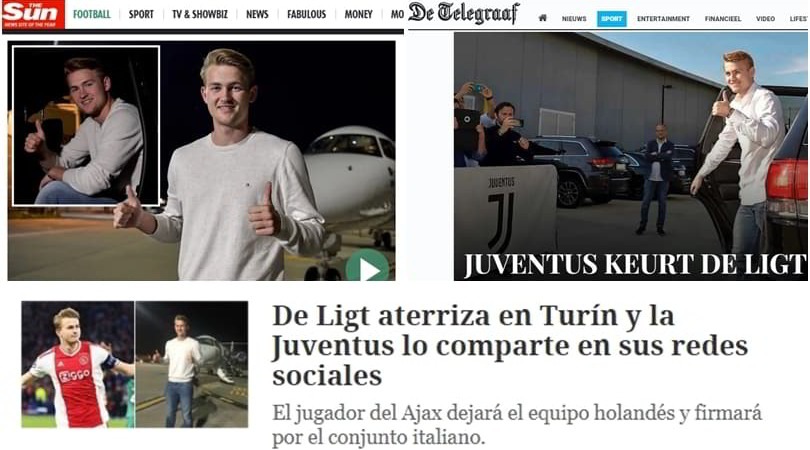 De Ligt-Juve, le reazioni della stampa estera
