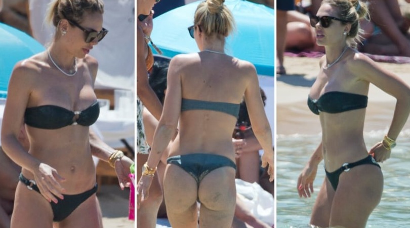 Ilary Blasi in grande forma: sexy bikini in spiaggia