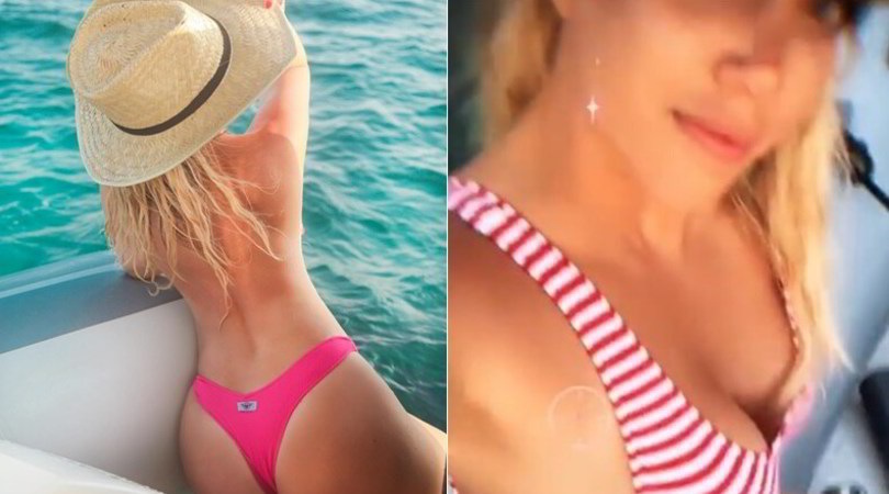 Wanda Nara, scatto hot durante la vacanza ad Ibizia