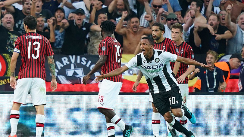 Udinese-Milan 1-0, il tabellino