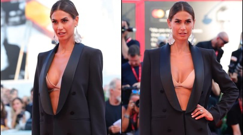 Melissa Satta, look sexy a Venezia